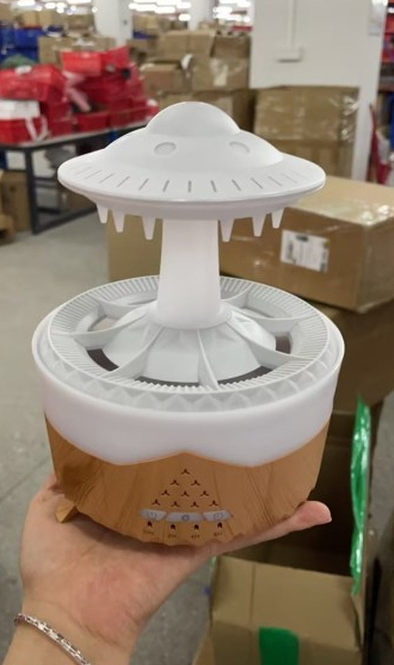 New UFO Raindrop Humidifier Water Drop Air Humidifier USB Aromatherapy Essential Oils Aroma Air Diffuser Household Mist Maker Home Decor