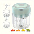 Electric Garlic Chopper, Mini Portable Veggie Choppers, Garlic Grinder Masher Onion Chopper, Blender to Vegetable