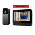 2.4G Wireless Doorbells with 4.3'' Display Security Camera Digital Door Peepholes HD Night Vision Home Intercom Video Eye Bell