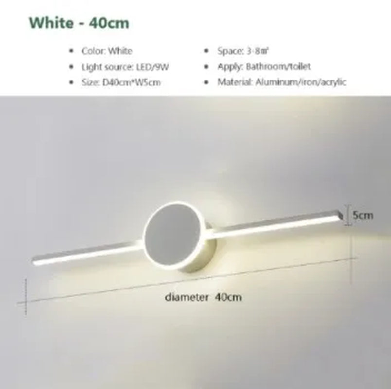 White Black Sconce Mirror Headlights