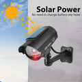 Dummy CCTV Camera Weatherproof Fake Imitation Camera with Flashing Red LED Light CCTV Cam Theft Deterrent Indoor or Outdoor Use