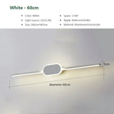 White Black Sconce Mirror Headlights