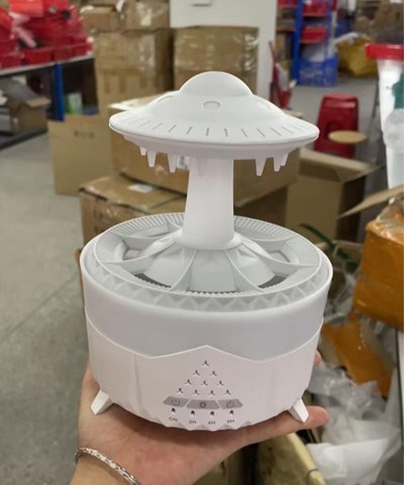 New UFO Raindrop Humidifier Water Drop Air Humidifier USB Aromatherapy Essential Oils Aroma Air Diffuser Household Mist Maker Home Decor