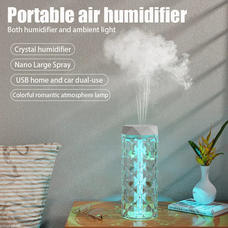 400ML Air Humidifier USB Aroma Diffuser Essential Oil Purifier Fragrance Mist Maker RGB Light Humidificador for Car Home Bedroom