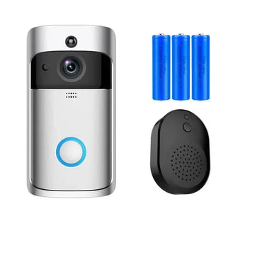 Video Doorbell Camera HD IR Alarm Wifi Doorbell Wireless Operated Motion Detector Audio & Speaker Night Vision for Ios & Android