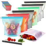 5Pcs Stand up Zip Silicone Food Storage