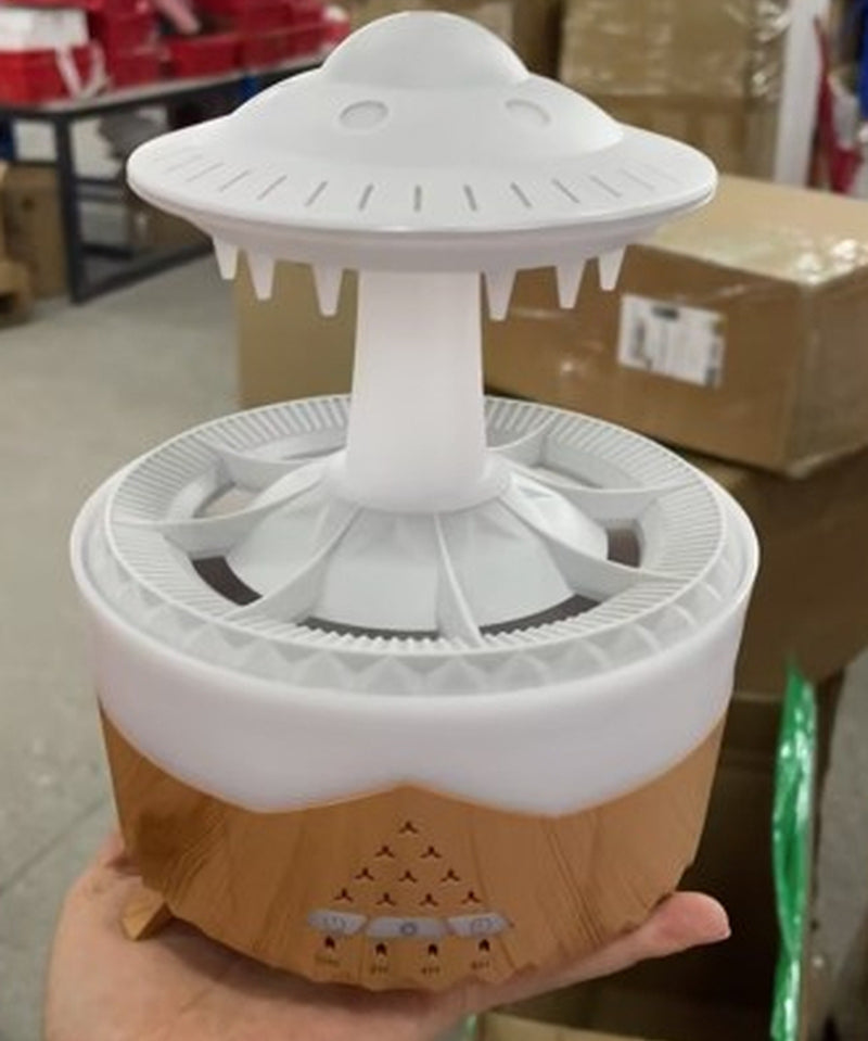 New UFO Raindrop Humidifier Water Drop Air Humidifier USB Aromatherapy Essential Oils Aroma Air Diffuser Household Mist Maker Home Decor