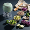 Electric Garlic Chopper, Mini Portable Veggie Choppers, Garlic Grinder Masher Onion Chopper, Blender to Vegetable