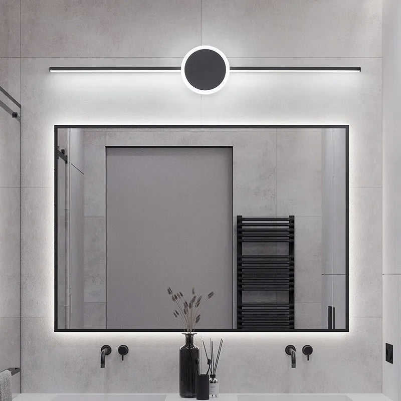 White Black Sconce Mirror Headlights