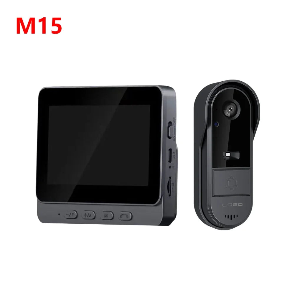 Outdoor Wireless Doorbell Phone Video Eye Doorbells Digital Door Peephole Security Protector with LED Night Vision Smart Home