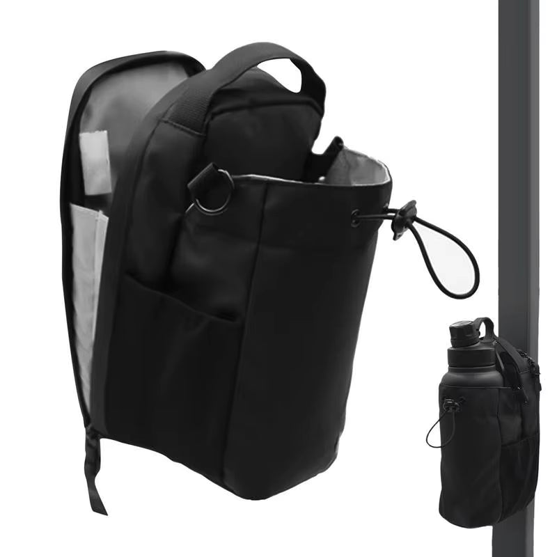 Fitness Magnetic Water Bottle Bag Gym Non Slip Magnetic Gym Sling Bag with Phone Pocket Magnetic Water Bottle Carrier Pouch