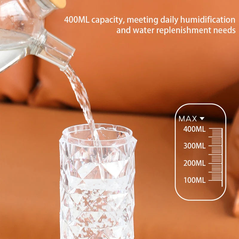 400ML Air Humidifier USB Aroma Diffuser Essential Oil Purifier Fragrance Mist Maker RGB Light Humidificador for Car Home Bedroom
