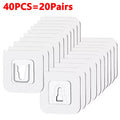 Multi-Purpose Transparent Hooks Double-Sided Adhesive Wall Hooks Waterproof Clothes Hats Towel Hooks Kitchen Bath Door Hooks