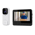 2.4G Wireless Doorbells with 4.3'' Display Security Camera Digital Door Peepholes HD Night Vision Home Intercom Video Eye Bell