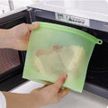 5Pcs Silicone Food Storage Containers Leakproof Containers Reusable Stand up Zip Shut Bag Fresh Bag Food Storage Bag Fresh