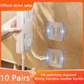 Multi-Purpose Transparent Hooks Double-Sided Adhesive Wall Hooks Waterproof Clothes Hats Towel Hooks Kitchen Bath Door Hooks
